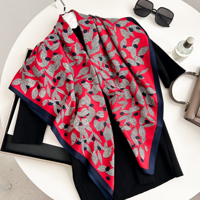 Scarf Silk Square - 90 cm vierkante sjaal van hoge