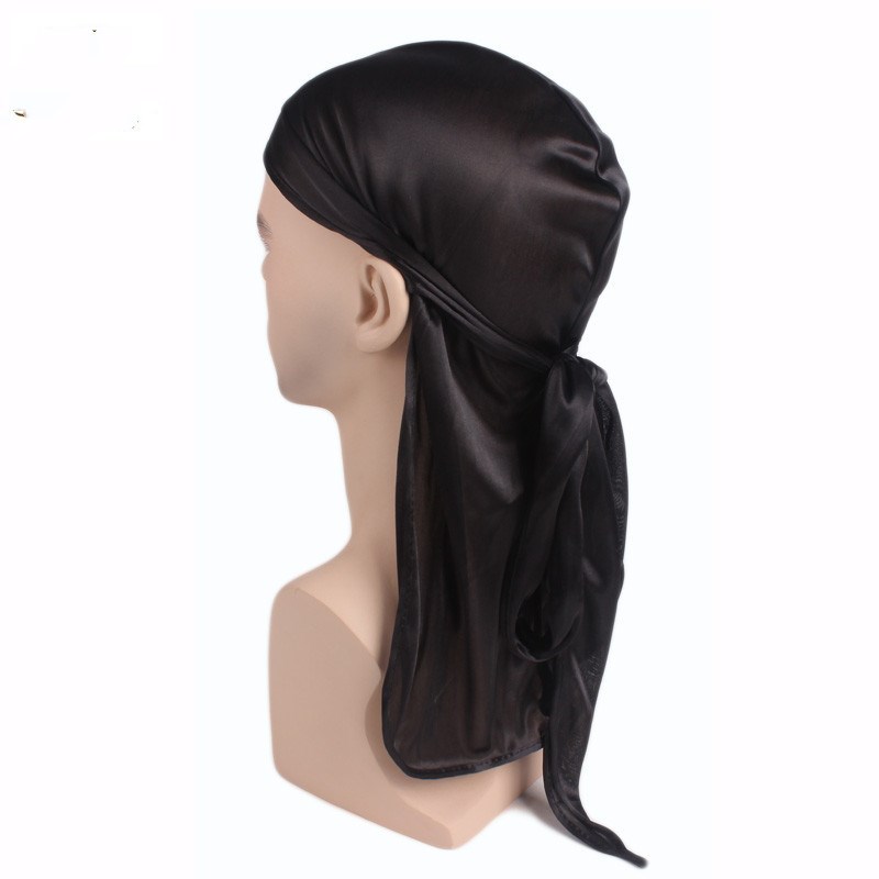Bandana Doo Rag - Ademende mannen Zijdeachtig Satijn Gebreide Bandana