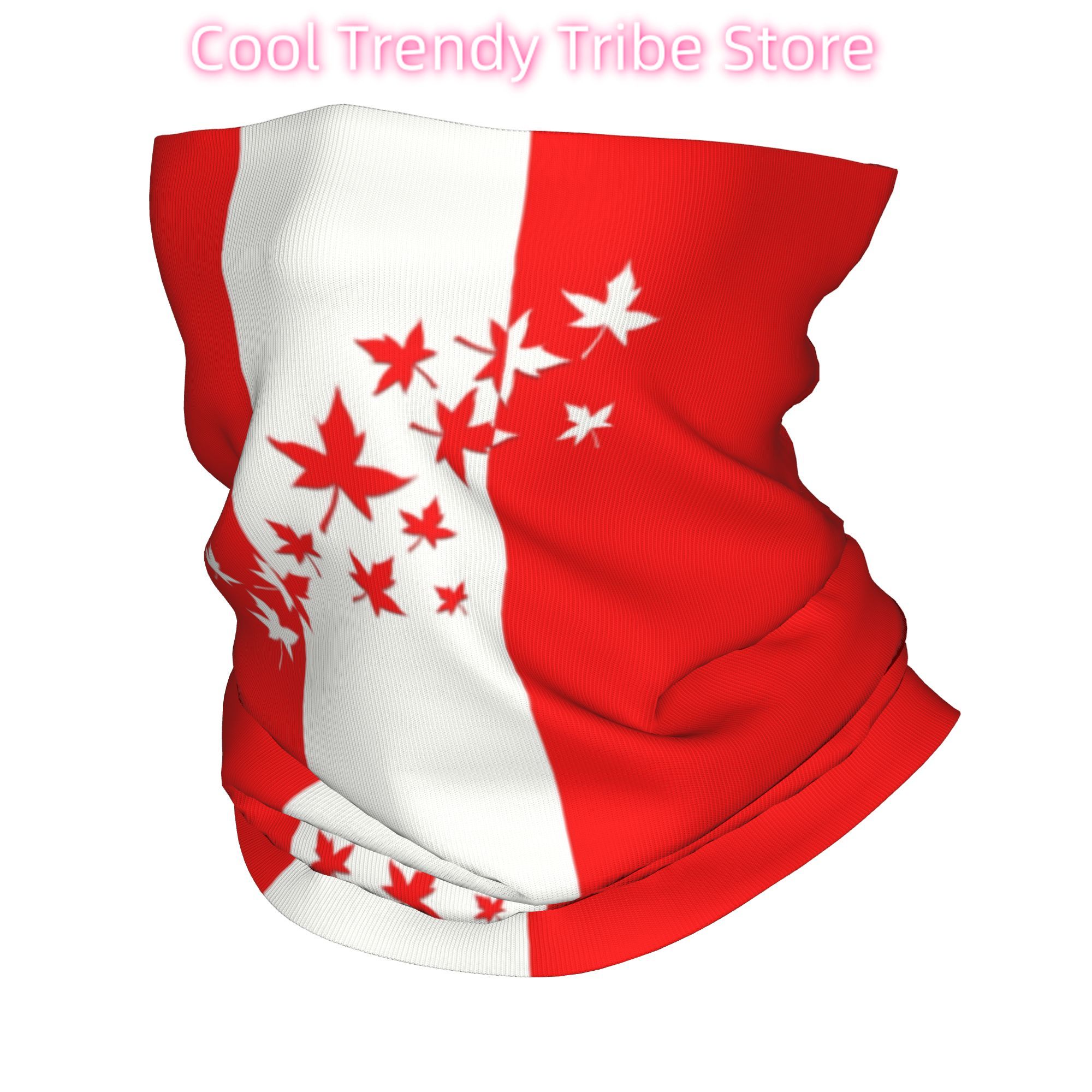 Neck Warmer Tube - Aangepaste Maple Leaf Canada Vlag Winter