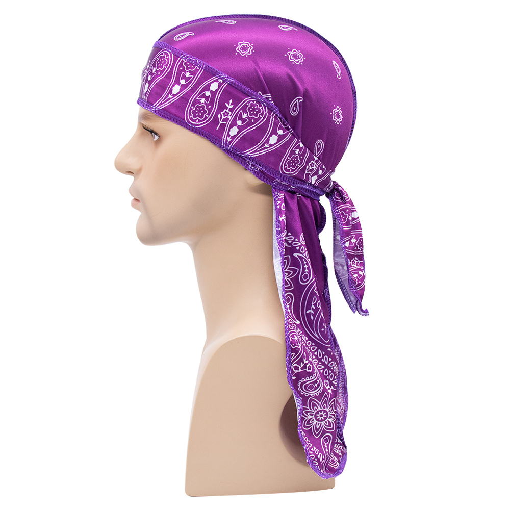 Bandana Doo Rag - Lange zijden sjaal, unisex, moslim, doek,