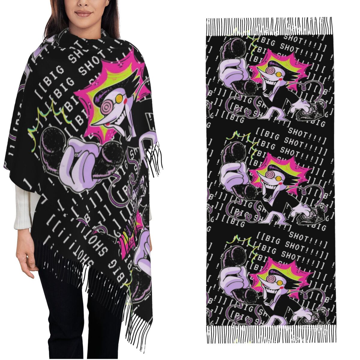 Pashmina Wrap Large - Deltarune sjaalomslag voor dames winter grote