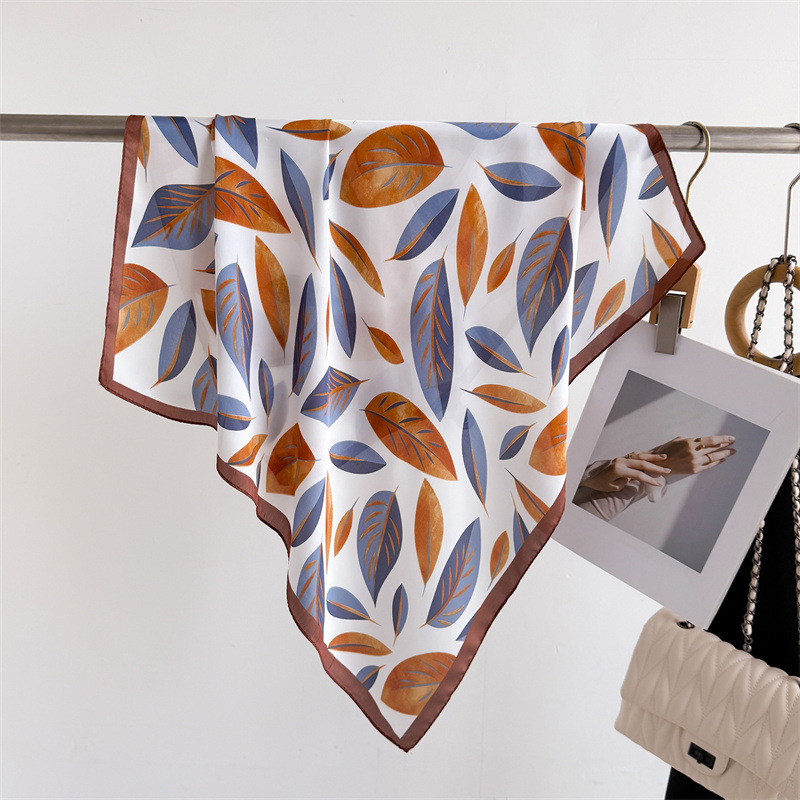 Scarf Silk Square - Luxe Merk Print 70 Cm Vierkante