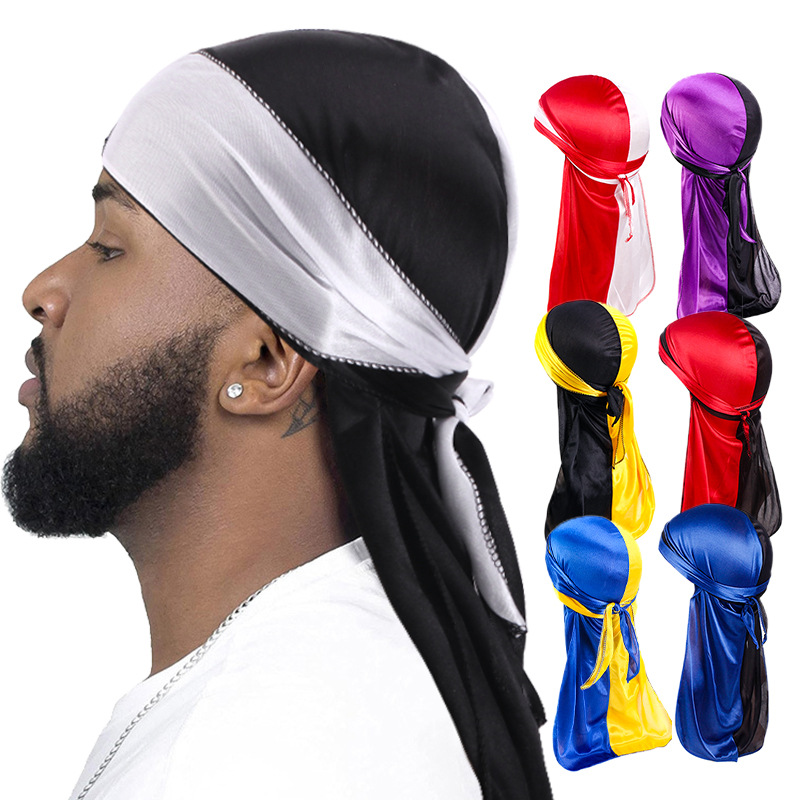 Bandana Doo Rag - Nieuwe Zijdeachtige Durag Lange Staart Headwraps