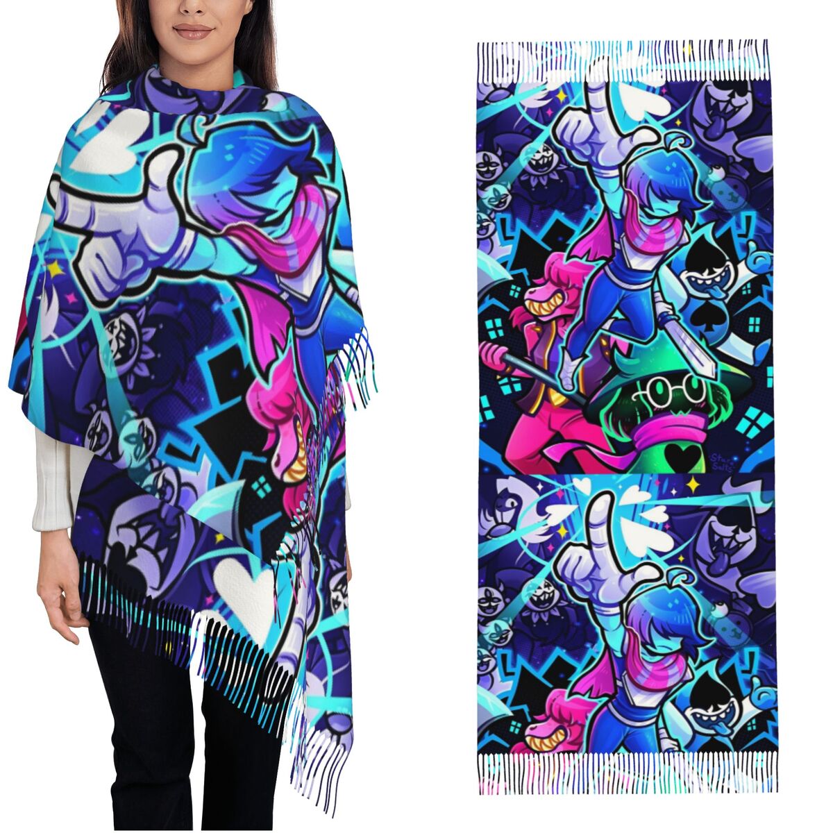 Deltarunes Sjaal Wraps Dames W - Pashmina Wrap Large recensie en prijs