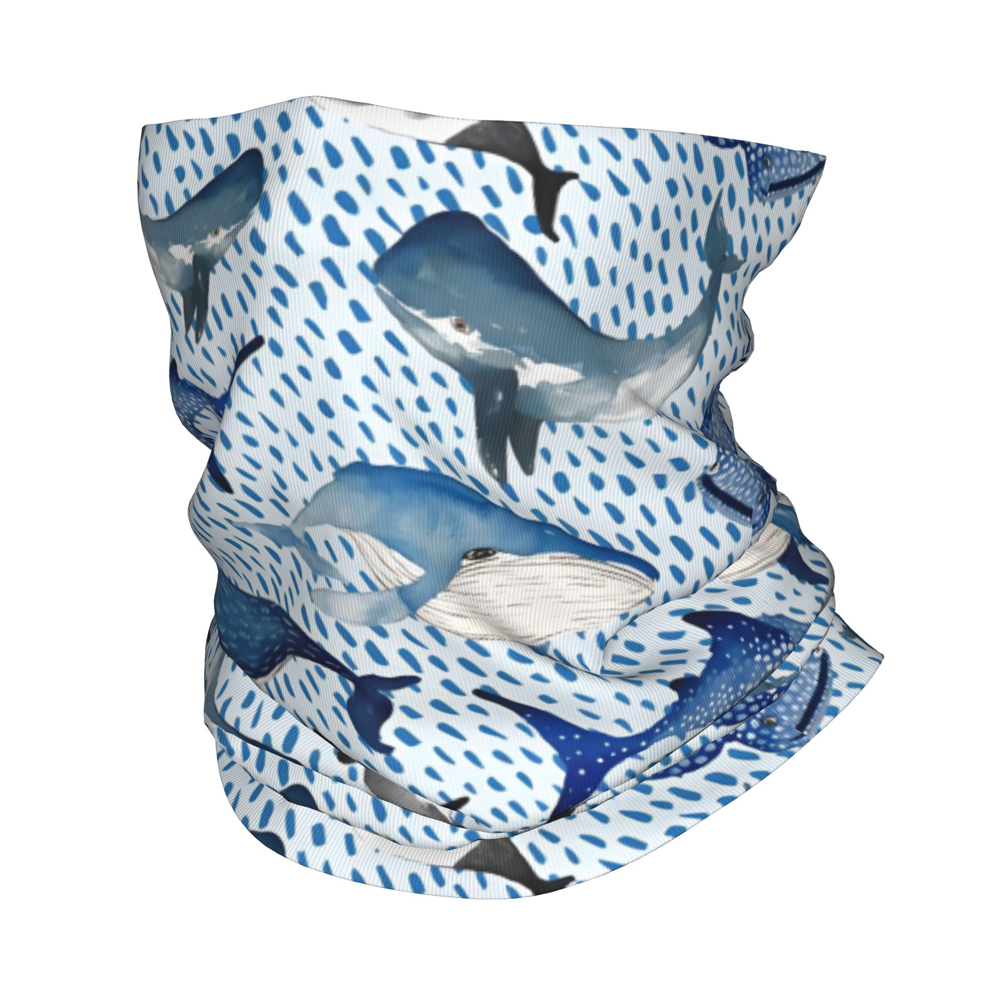 Aangepaste blauwe aquarel haai - Neck Warmer Tube recensie en prijs
