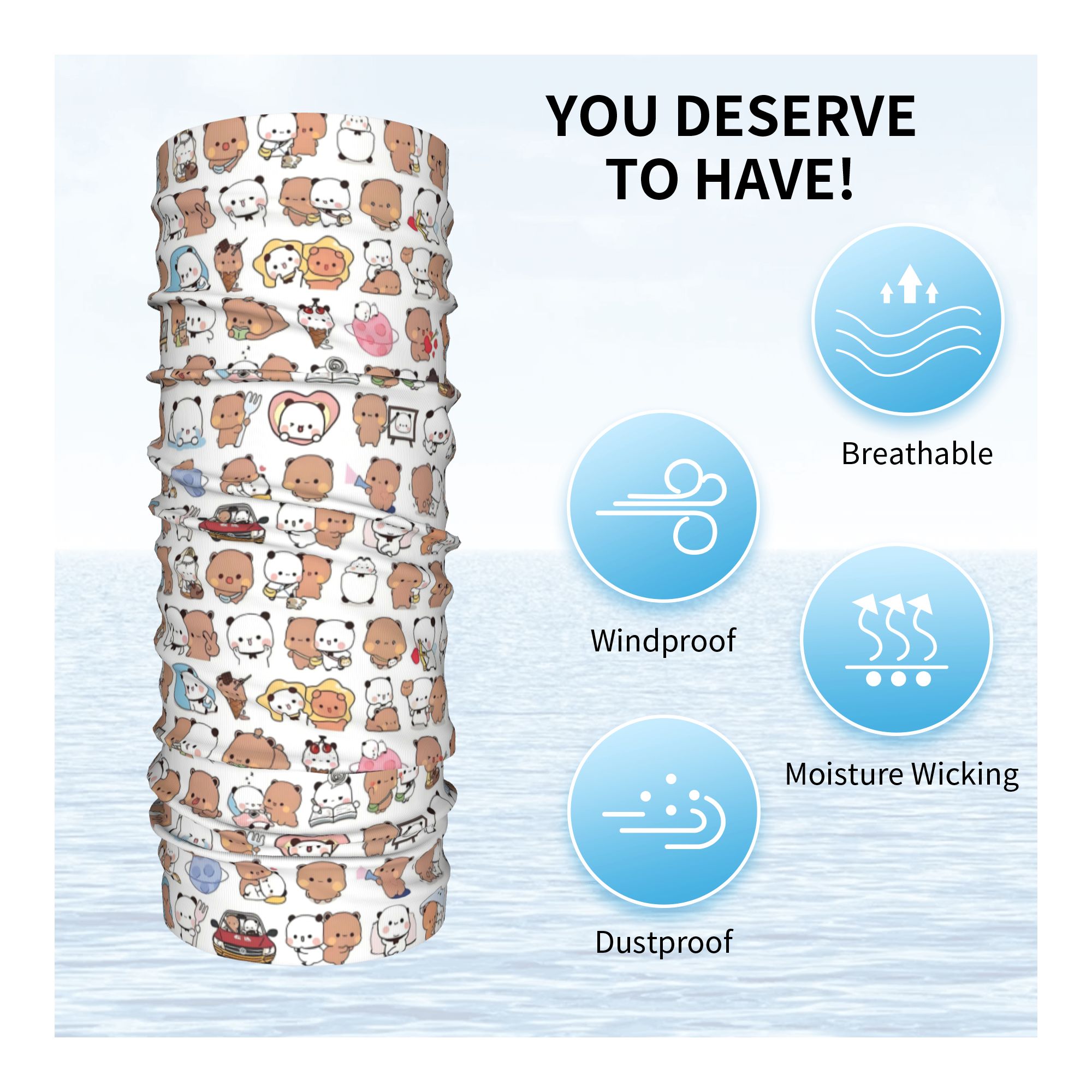 Custom Beer Cartoon Perzik En  - Neck Warmer Tube recensie en prijs