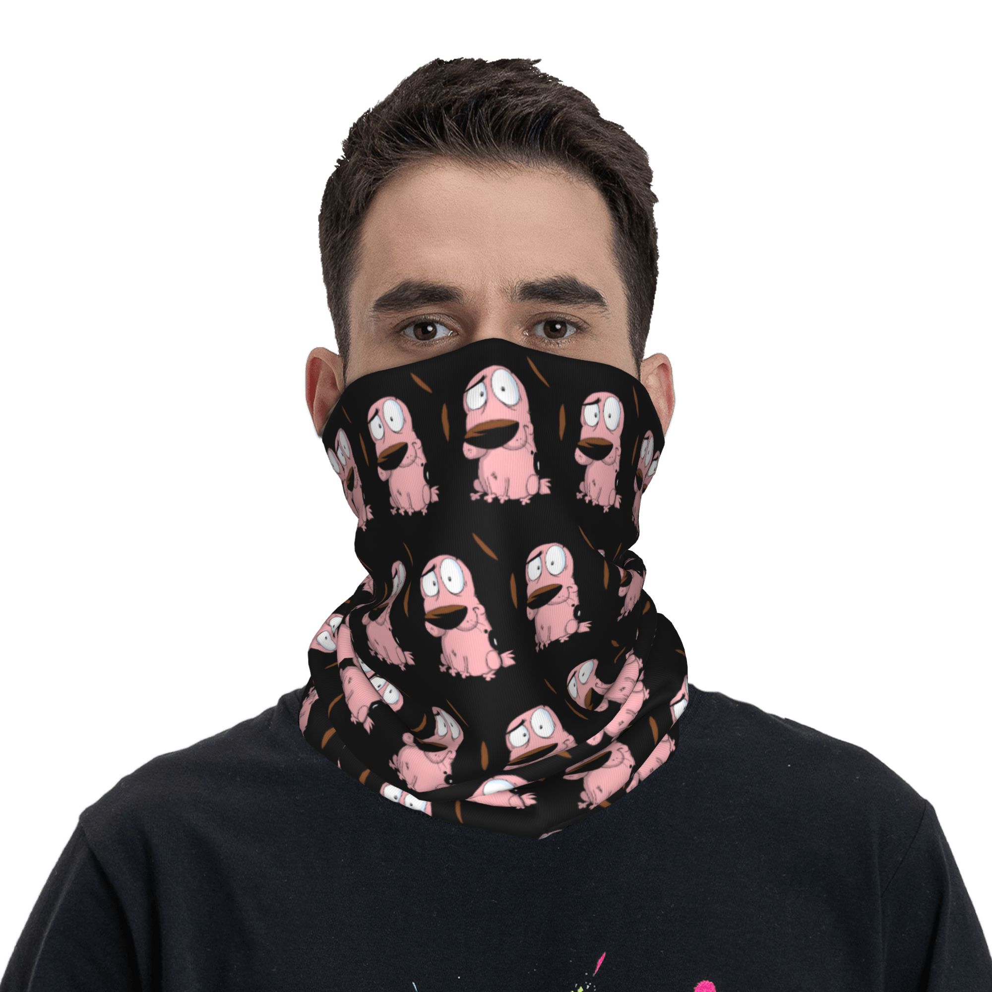 Aangepaste Cartoon Courage Dog - Neck Warmer Tube recensie en prijs