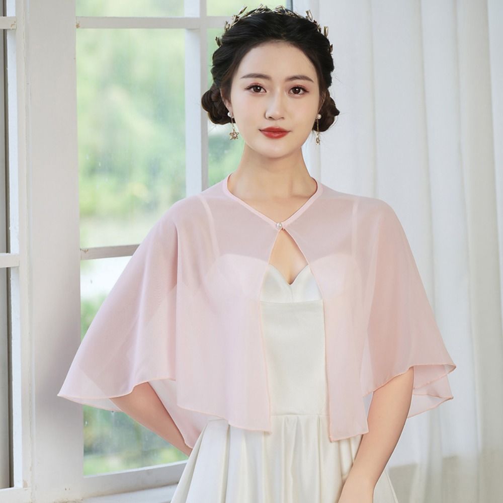 Vintage pure chiffon cape lich - Stole Wedding Shawl recensie en prijs