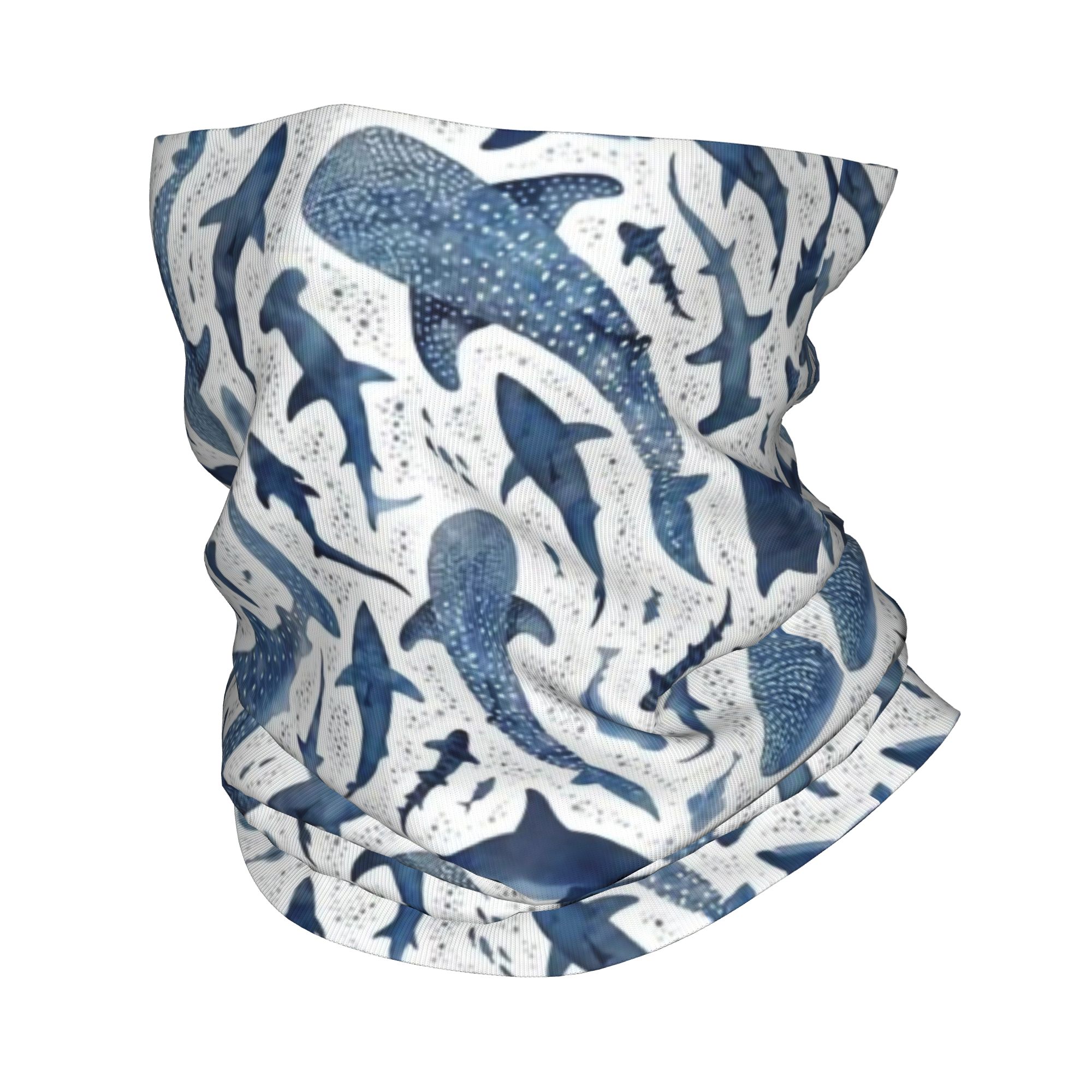 Aangepaste blauwe aquarel haai - Neck Warmer Tube recensie en prijs