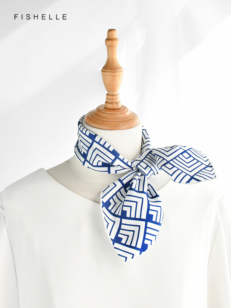 Geometrische Gedrukt Real Zijd - Scarf Silk Square recensie en prijs