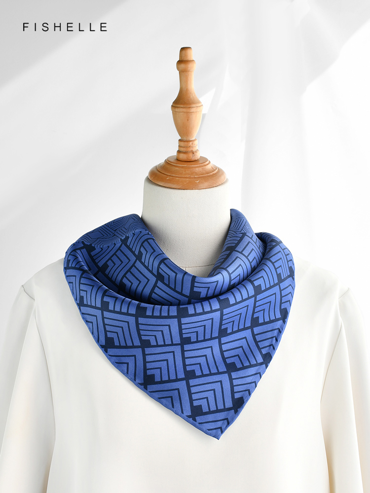 Geometrische Gedrukt Real Zijd - Scarf Silk Square recensie en prijs