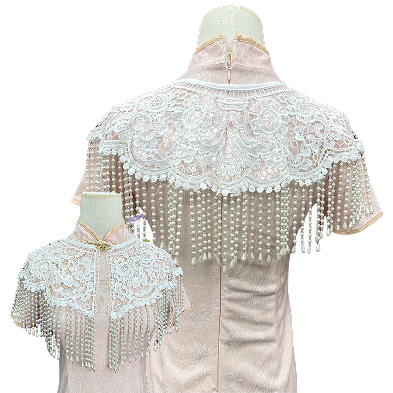 Vintage parel kwastjes sjaal o - Stole Wedding Shawl recensie en prijs