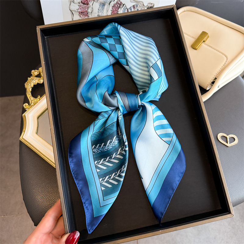 2026 Nieuwe Geometrie Print Zi - Ascot Neck Scarf recensie en prijs